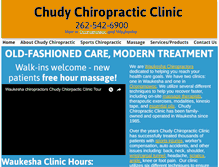 Tablet Screenshot of chudychiropractic.com